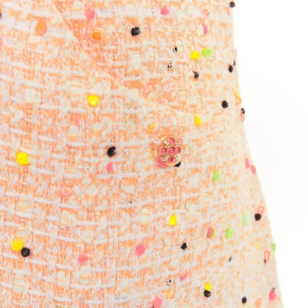 Chanel speckle tweed lace dress - Picture 2 of 9